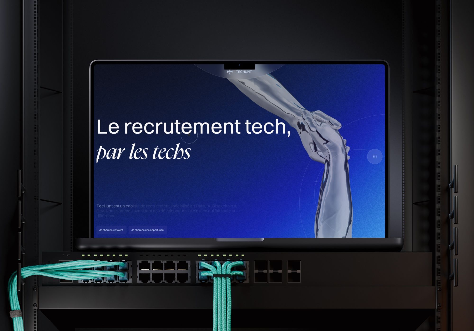Mise en situation du site web de techunt